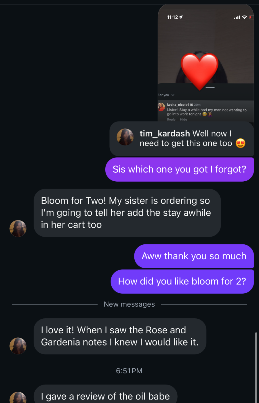 Customer testimonial